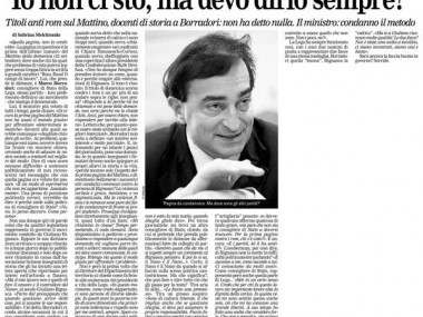 "Io non ci sto, ma devo dirlo sempre?", La Regione Ticino, 17 setttembre 2010