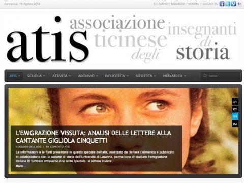 Il sito dell'atis è completamente rinnovato