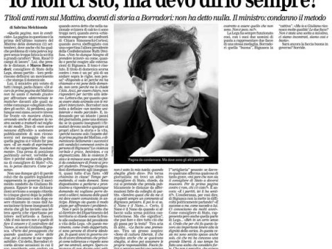 "Io non ci sto, ma devo dirlo sempre?", La Regione Ticino, 17 setttembre 2010